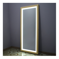 Гримерное зеркало с LED подсветкой, 180х80, цвет: слоновая кость