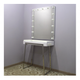 Гримерный стол на зеркальном каркасе, 100 см