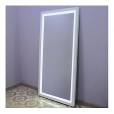 Гримерное зеркало с LED подсветкой 200х100, цвет белый